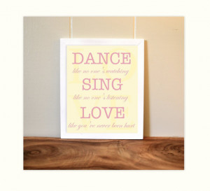 Inspirational quotes, baby girl nursery, girls room art, teen room art ...