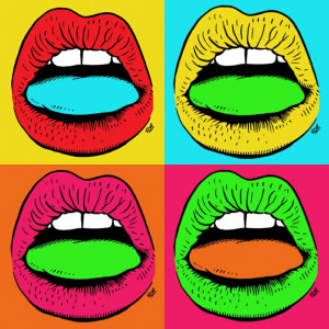 Pop art lips