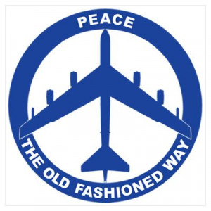 CafePress > Wall Art > Posters > B-52G Peace Sign Poster