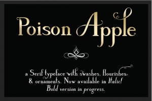 Poison Apple: a Serif & Script font - Serif - 1