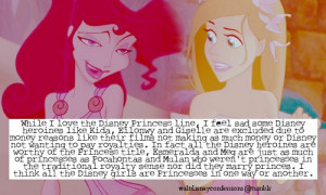 While I love the Disney Princess line, I feel sad some Disney heroines ...