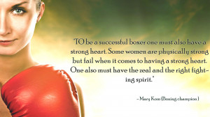 Boxing success quotes on wallpaper