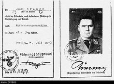 Kramer, Josef, 10.11.1906 - 13.12.1945, German SS officer, Commandant ...