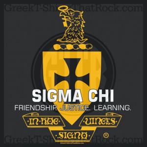 Sigma Chi, Friendship, Justice, Learning, Crest, Brotherhood, Go Greek ...