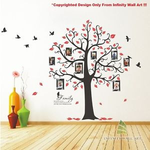Large-Family-Tree-Birds-Photo-Frame-Quotes-Tree-Wall-Stickers-Wall ...