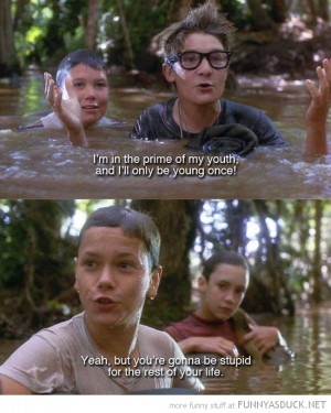 stand by me movie scene young stupid rest life funny pics pictures pic ...