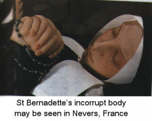 Saint Bernadette Incorrupt Body http://www.cmq.org.uk/CMQ/2013/May ...