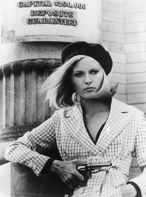 Faye Dunaway as Bonnie Parker - 'Bonnie and Clyde', 1967.