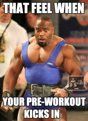 Gym humor... This guy is stupid big, might not be just pre work out ...