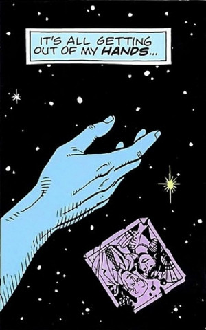 ... Dr Manhattan’s head, so 'tense' becomes obsolete. What was is still