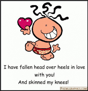 Fallen head over heels and skinned my knees Facebook Graphic