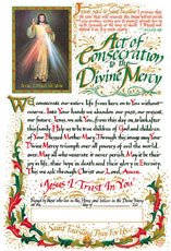 Act of Consecration to the Divine Mercy Certificates