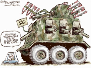 Militarized Police Cartoon