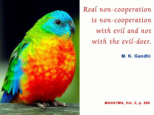 Mahatma Gandhi Quotes on Non-cooperation