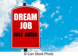 Dream job ahead illustrations and clipart