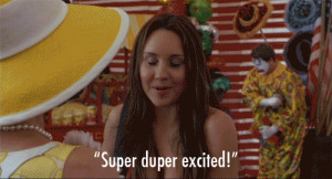excited shes the man viola hastings animated GIF