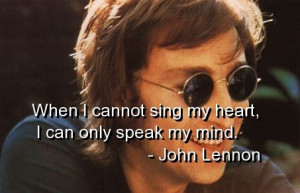 john lennon, quotes, sayings, thoughts, heart, mind