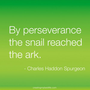 perseverance - Charles Spurgeon