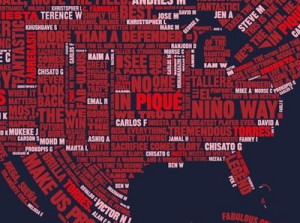 Nike Football World Map of Fan Quotes by I Love Dust (concept by W+K)