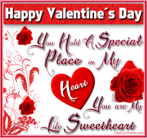 Happy Valentine’s Day - You Hold A Special Place In My Heart