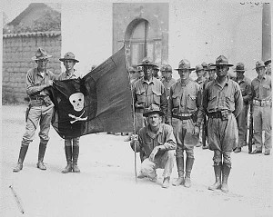 Sandinista flag capture by U.S. marines