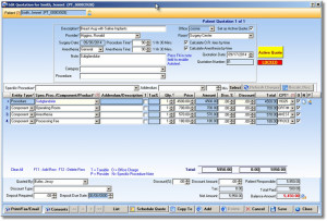 ... surgical quotes home software overview cosmetisuite surgical quotes