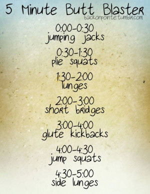 Butt Blaster. This is a great fast exercise to sculpt your butt ...