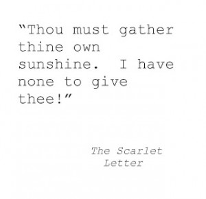 Quotes Scarlet Letter ~ The Scarlet Letter: Important Quotes