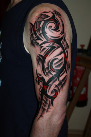 Tribal Arm Tattoo by Natissimo
