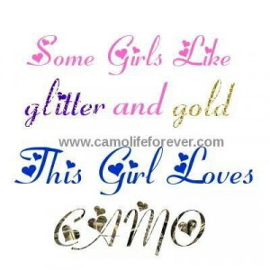 love camo, but i also love glitter :)