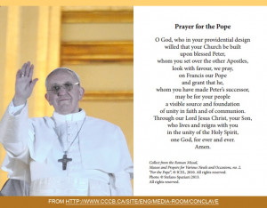 Prayer for the Pope - Pope Francis