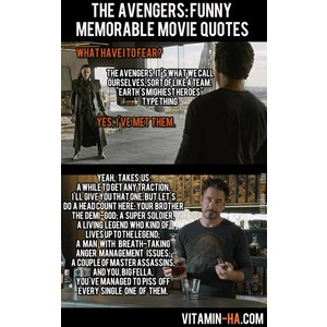The Avengers Movie Funny Memorable Quotes (7 pics)