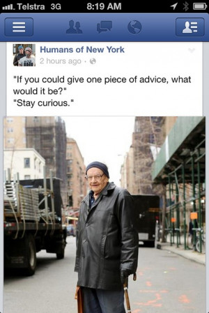 Humans of New York combine fabulous quotes, words and images