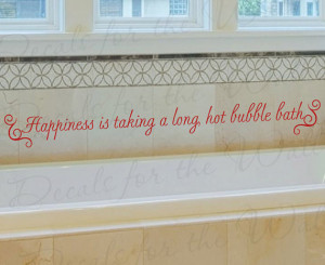 hot bubble bath bathroom wall decal quote http www decalsforthewall ...