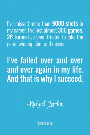 Michael Jordan Inspirational Quotes Poster