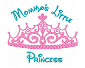 Mommy's Little Princess Fill Machine Embroidery DESIGN N0. 30