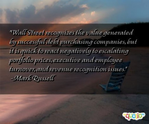 Wall Street recognizes the value generated by successful debt ...