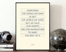 ... print, Fringe, TV show quote, typography, motivational quote