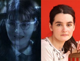 Shirley Henderson, the girl who played Moaning Myrtle (the ghost in ...