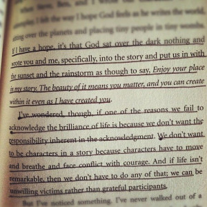 ... Miller --> God is challenging us to be remarkable, not be passerby's