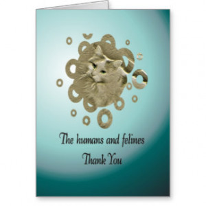 Volunteer Thank You, Cat Rescue Card