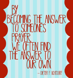 How to find the answer to your own prayers…