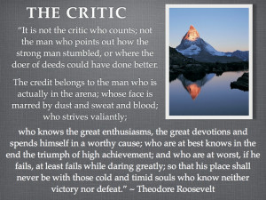 The Critic by Theodor Roosevelt