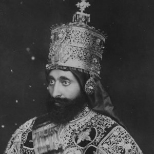 His Imperial Majesty Haile Selassie I of Ethiopia. (Close up)
