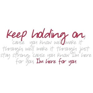 Word Graphics For You- Keep Holding On- Avril Lavigne