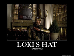 The Avengers motivational poster Loki's Hat by Meowmeowmeow21
