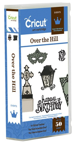 the over the hill cricut cartridge is a cartridge with