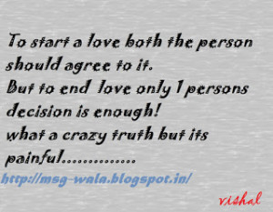 crazy truth of love....