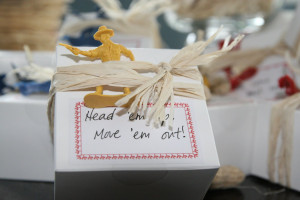 These were the party favors. Boxes of shelled peanuts and Hershey's ...