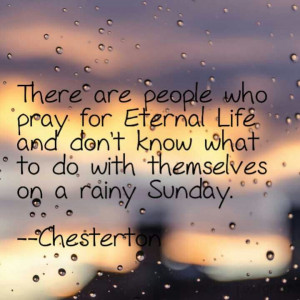 Rainy Sunday Quotes